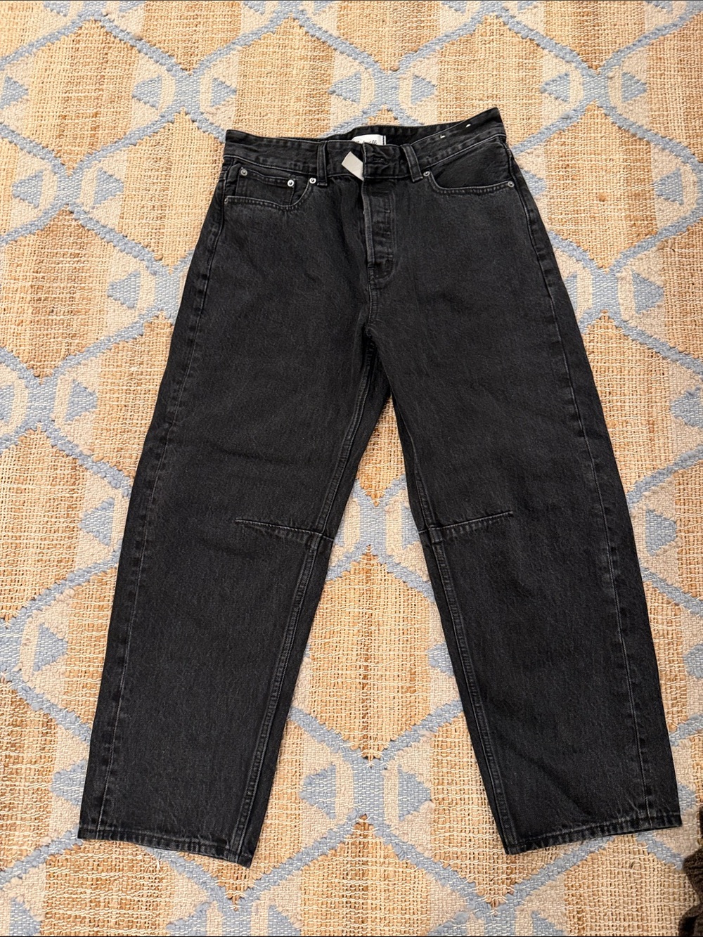 Madewell Men's Black Relaxed Straight Jeans